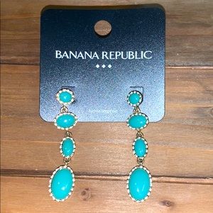Banana Republic Factory Teal Stone Earrings